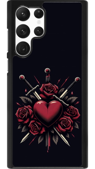 Samsung Galaxy S22 Ultra Case Hülle - Valentine 2024 gothic love