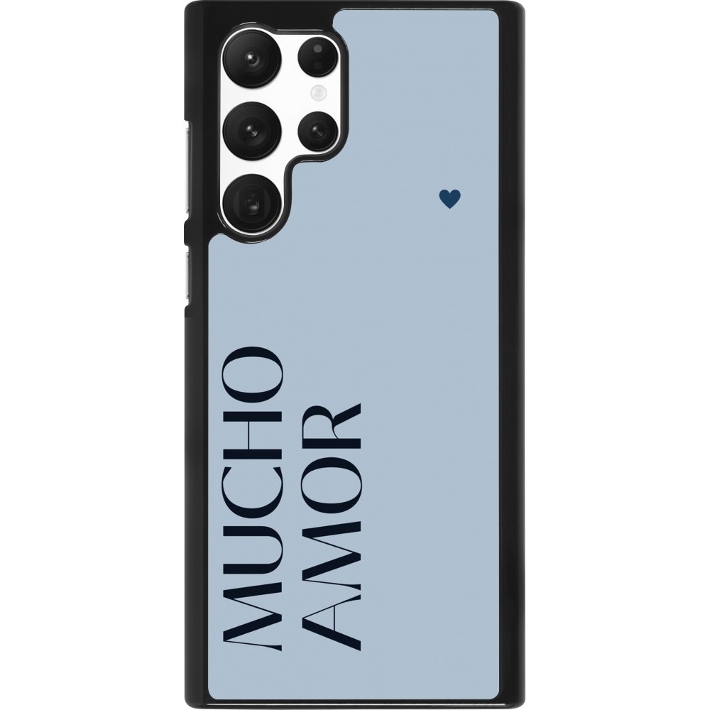 Coque Samsung Galaxy S22 Ultra - Valentine 2024 mucho amor azul