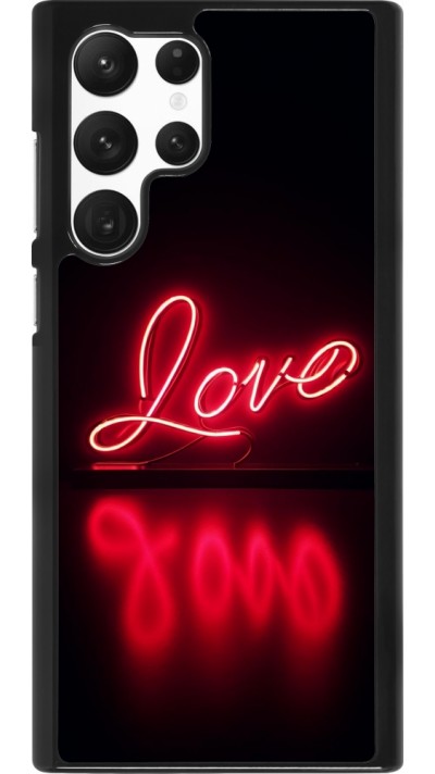 Coque Samsung Galaxy S22 Ultra - Valentine 2025 Neon Love
