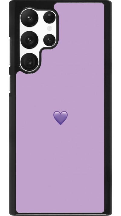 Coque Samsung Galaxy S22 Ultra - Valentine 2023 purpule single heart