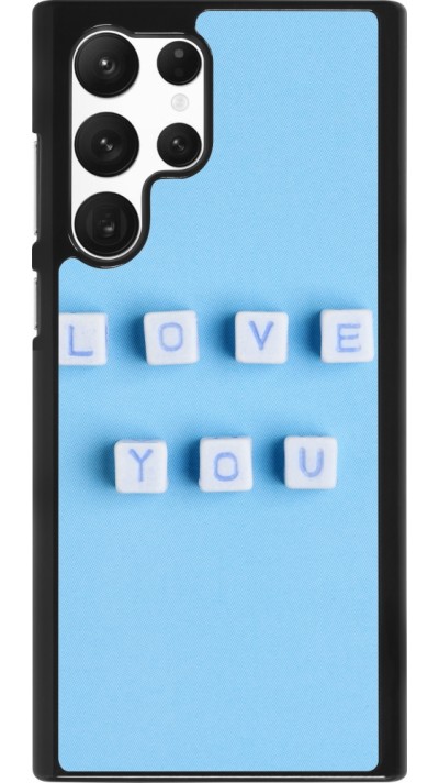 Coque Samsung Galaxy S22 Ultra - Valentine 2023 blue love you