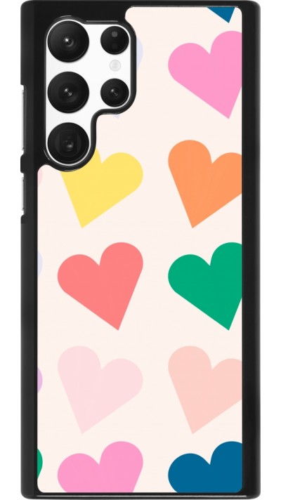 Coque Samsung Galaxy S22 Ultra - Valentine 2023 colorful hearts