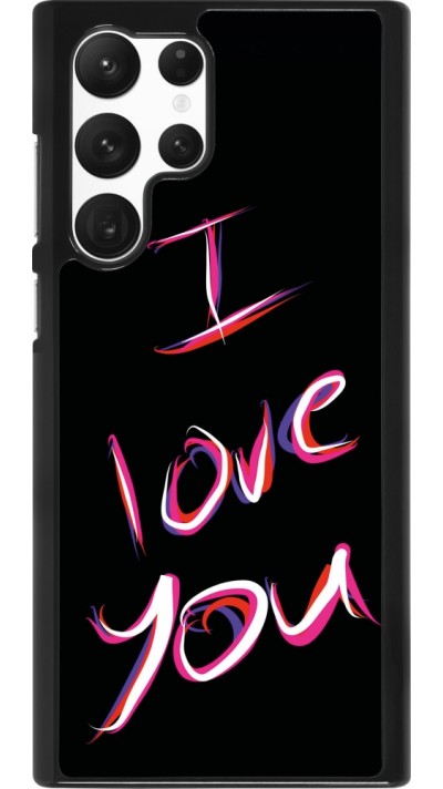 Coque Samsung Galaxy S22 Ultra - Valentine 2023 colorful I love you
