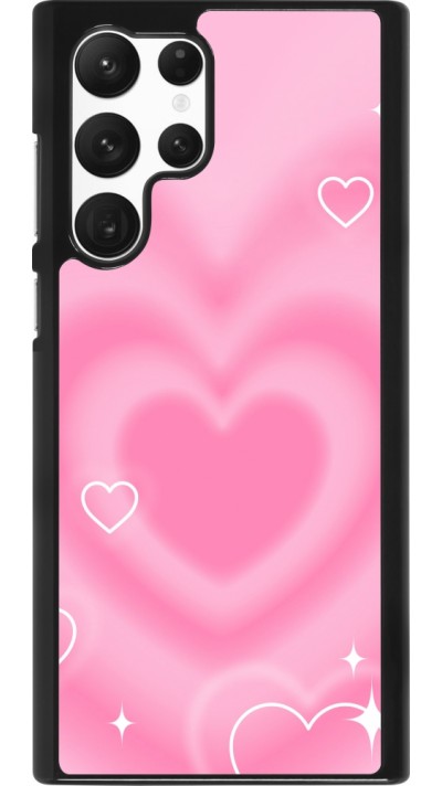 Coque Samsung Galaxy S22 Ultra - Valentine 2023 degraded pink hearts