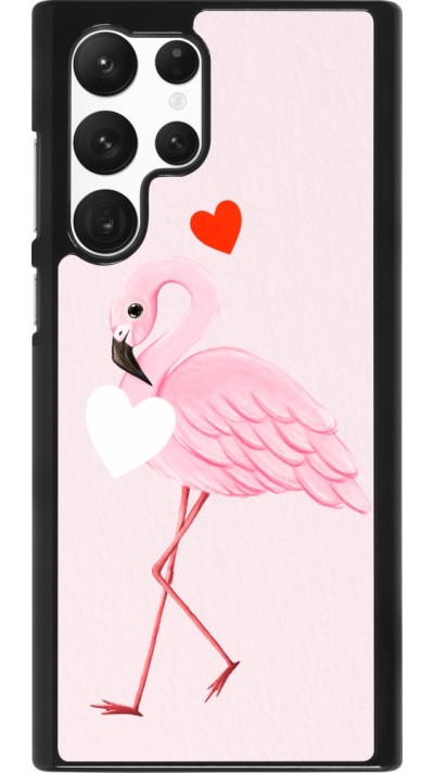 Coque Samsung Galaxy S22 Ultra - Valentine 2023 flamingo hearts