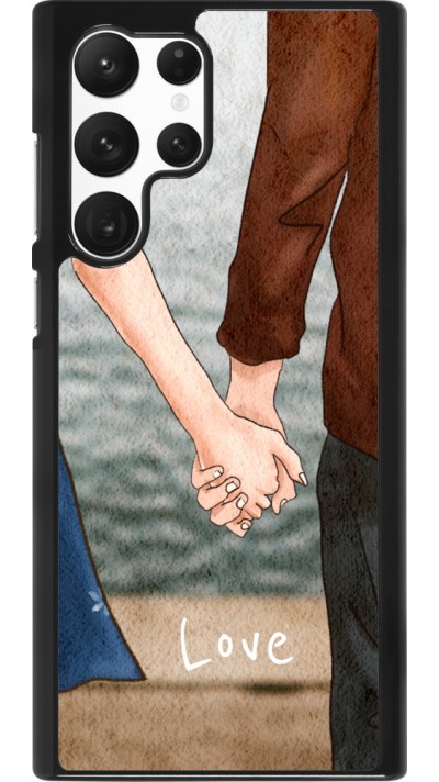 Coque Samsung Galaxy S22 Ultra - Valentine 2023 lovers holding hands