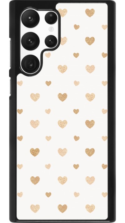 Coque Samsung Galaxy S22 Ultra - Valentine 2023 multiple gold hearts