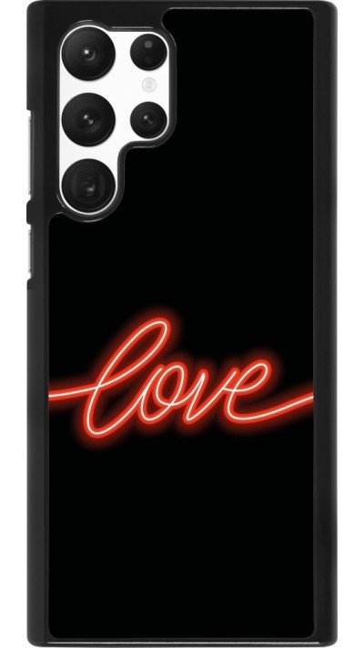Coque Samsung Galaxy S22 Ultra - Valentine 2023 neon love
