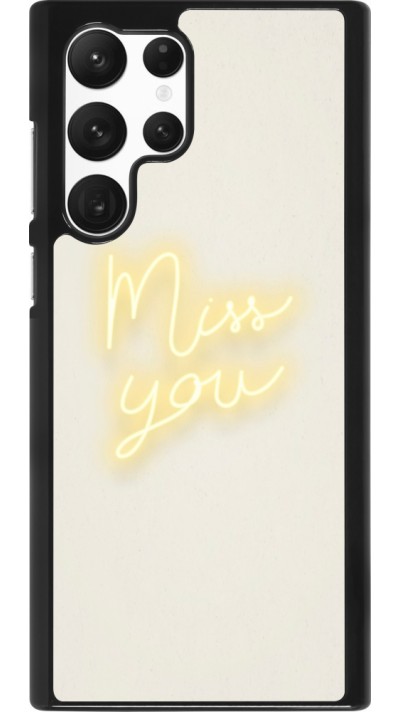 Coque Samsung Galaxy S22 Ultra - Valentine 2023 neon miss you