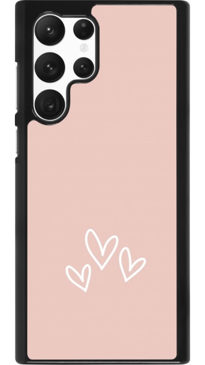 Coque Samsung Galaxy S22 Ultra - Valentine 2023 three minimalist hearts