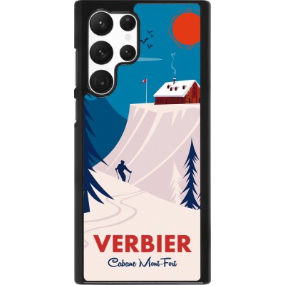 Samsung Galaxy S22 Ultra Case Hülle - Verbier Cabane Mont-Fort