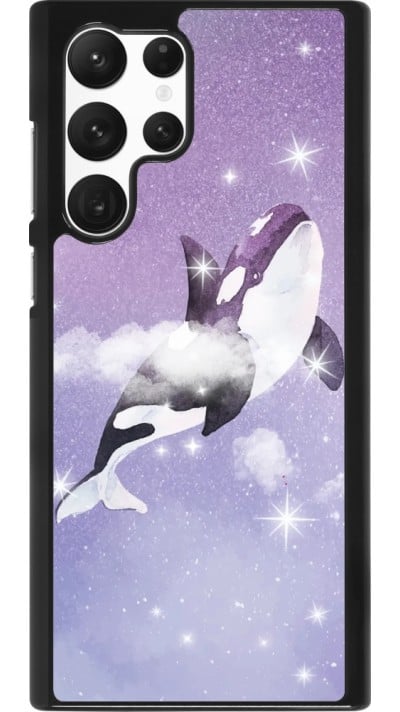 Coque Samsung Galaxy S22 Ultra - Whale in sparking stars