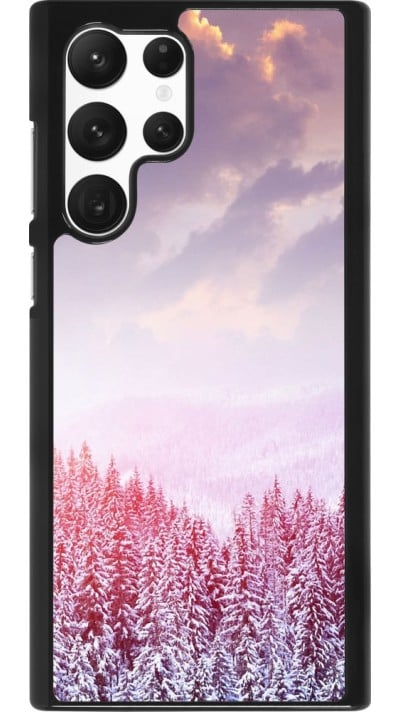 Coque Samsung Galaxy S22 Ultra - Winter 22 Pink Forest
