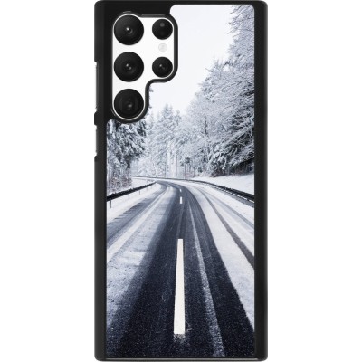 Samsung Galaxy S22 Ultra Case Hülle - Winter 22 Snowy Road