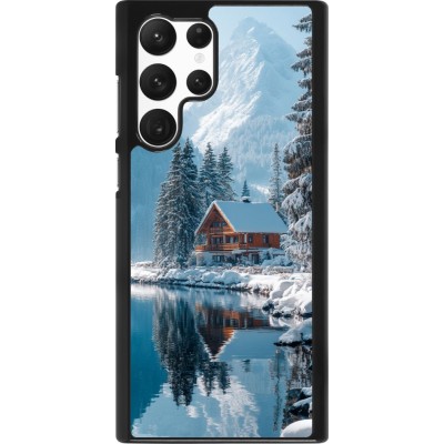 Samsung Galaxy S22 Ultra Case Hülle - Winter 25 Winter house forest day
