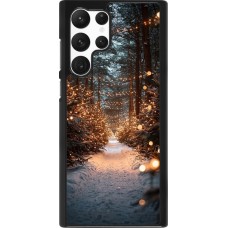 Samsung Galaxy S22 Ultra Case Hülle - Winter 25 Winter snowy road