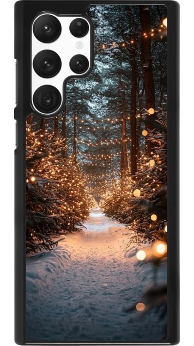 Coque Samsung Galaxy S22 Ultra - Winter 25 Winter snowy road