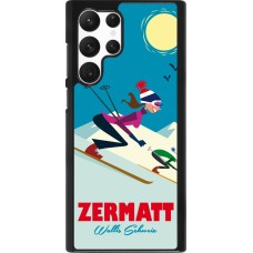 Samsung Galaxy S22 Ultra Case Hülle - Zermatt Ski Downhill