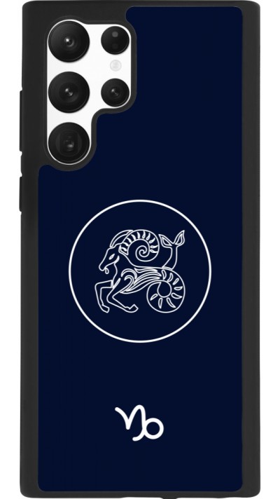 Samsung Galaxy S22 Ultra Case Hülle - Silikon schwarz Astrologie Steinbock