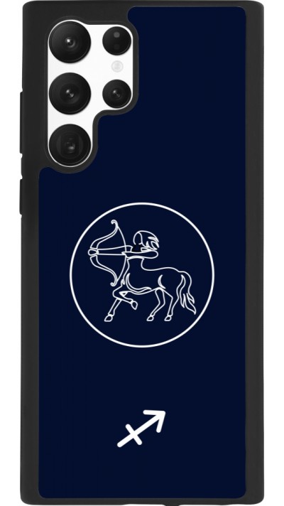 Samsung Galaxy S22 Ultra Case Hülle - Silikon schwarz Astrologie Schütze