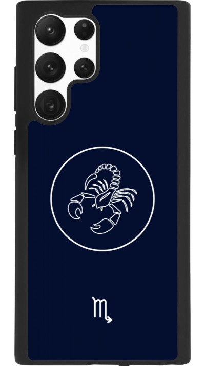 Samsung Galaxy S22 Ultra Case Hülle - Silikon schwarz Astrologie Skorpion