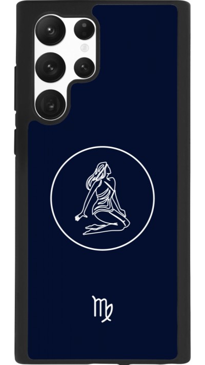 Samsung Galaxy S22 Ultra Case Hülle - Silikon schwarz Astrologie Jungfrau