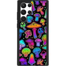 Coque Samsung Galaxy S22 Ultra - Silicone rigide noir Autumn 2024 magic mushrooms