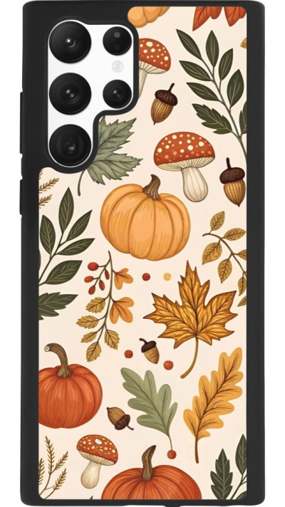 Samsung Galaxy S22 Ultra Case Hülle - Silikon schwarz Autumn 25 Autumn pattern
