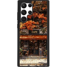 Coque Samsung Galaxy S22 Ultra - Silicone rigide noir Autumn 25 Coffee shop