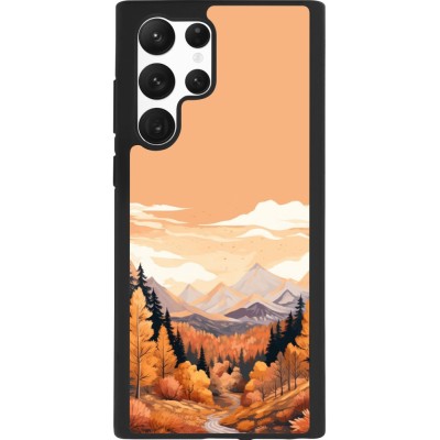 Coque Samsung Galaxy S22 Ultra - Silicone rigide noir Autumn 25 Mountains