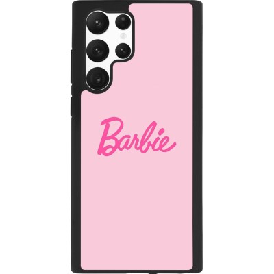 Samsung Galaxy S22 Ultra Case Hülle - Silikon schwarz Barbie Text