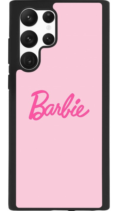 Samsung Galaxy S22 Ultra Case Hülle - Silikon schwarz Barbie Text