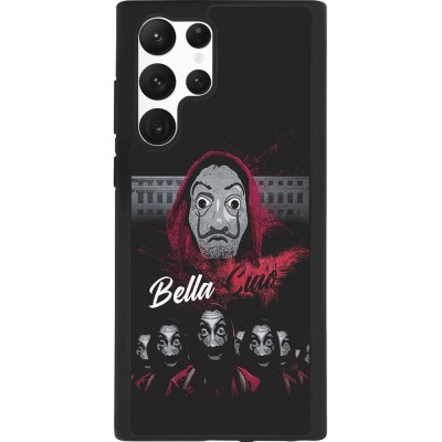 Hülle Samsung Galaxy S22 Ultra - Silikon schwarz Bella Ciao