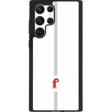 Coque Samsung Galaxy S22 Ultra - Silicone rigide noir Canton BL blanc