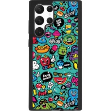 Samsung Galaxy S22 Ultra Case Hülle - Silikon schwarz Cartoons old school