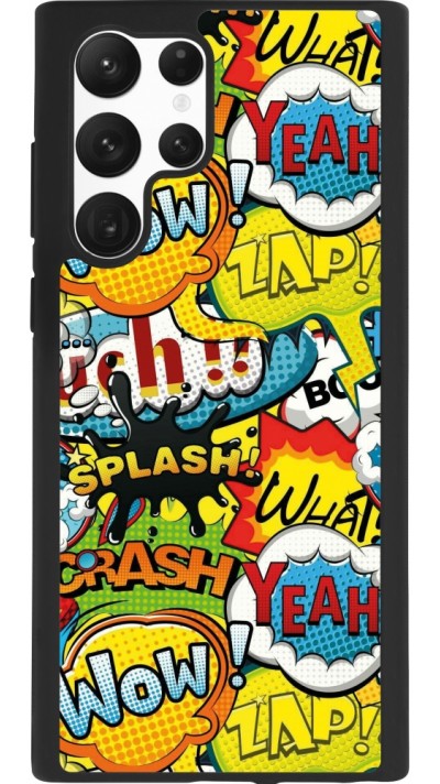 Samsung Galaxy S22 Ultra Case Hülle - Silikon schwarz Cartoons slogans