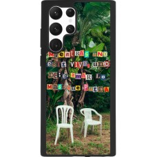 Coque Samsung Galaxy S22 Ultra - Silicone rigide noir Chairs DTMF