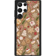 Coque Samsung Galaxy S22 Ultra - Silicone rigide noir Christmas 25 Pattern Ginger Cookie