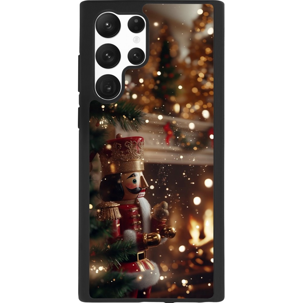 Samsung Galaxy S22 Ultra Case Hülle - Silikon schwarz Christmas 25 Xmas Nutcracker