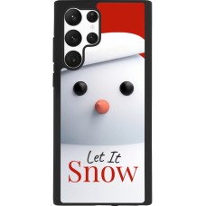 Samsung Galaxy S22 Ultra Case Hülle - Silikon schwarz Christmas 25 Xmas Snowman