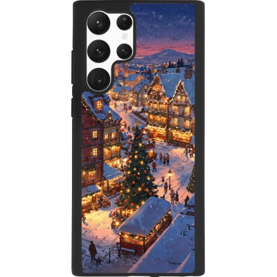 Samsung Galaxy S22 Ultra Case Hülle - Silikon schwarz Christmas 25 Xmas Village