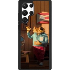 Samsung Galaxy S22 Ultra Case Hülle - Silikon schwarz Dancing frog DTMF