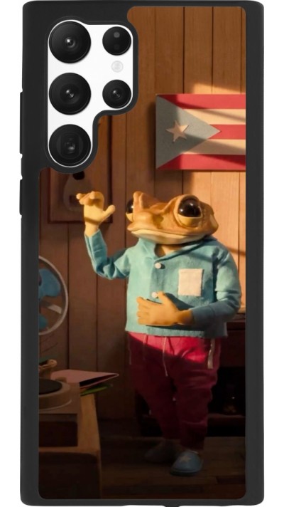 Coque Samsung Galaxy S22 Ultra - Silicone rigide noir Dancing frog DTMF