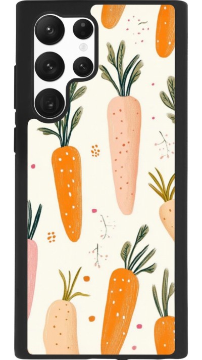 Coque Samsung Galaxy S22 Ultra - Silicone rigide noir Easter 2026 Illustration carrots