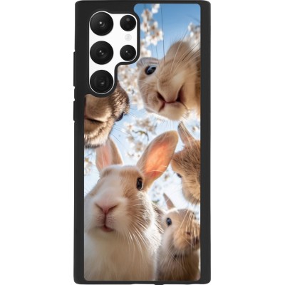 Coque Samsung Galaxy S22 Ultra - Silicone rigide noir Easter 2026 Rabbits