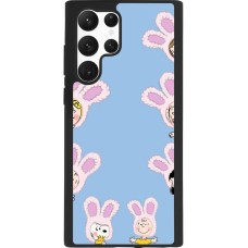Coque Samsung Galaxy S22 Ultra - Silicone rigide noir Easter 2026 Snoopy
