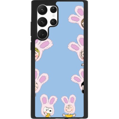 Coque Samsung Galaxy S22 Ultra - Silicone rigide noir Easter 2026 Snoopy