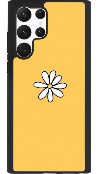 Coque Samsung Galaxy S22 Ultra - Silicone rigide noir Easter 2023 daisy