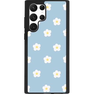 Samsung Galaxy S22 Ultra Case Hülle - Silikon schwarz Easter 2024 daisy flower