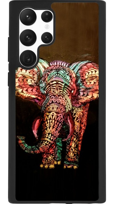 Coque Samsung Galaxy S22 Ultra - Silicone rigide noir Elephant 02